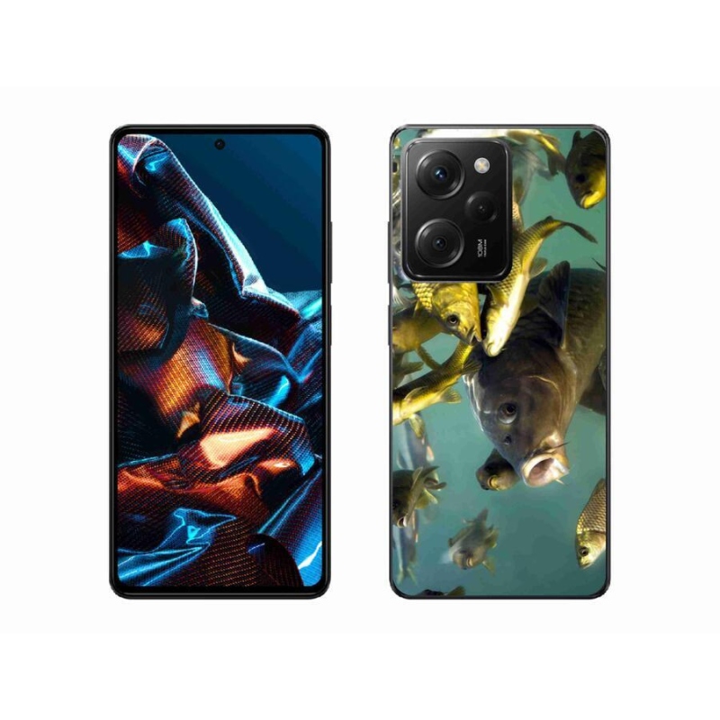 Gelový obal mmCase na mobil Xiaomi Poco X5 Pro 5G - hejno ryb