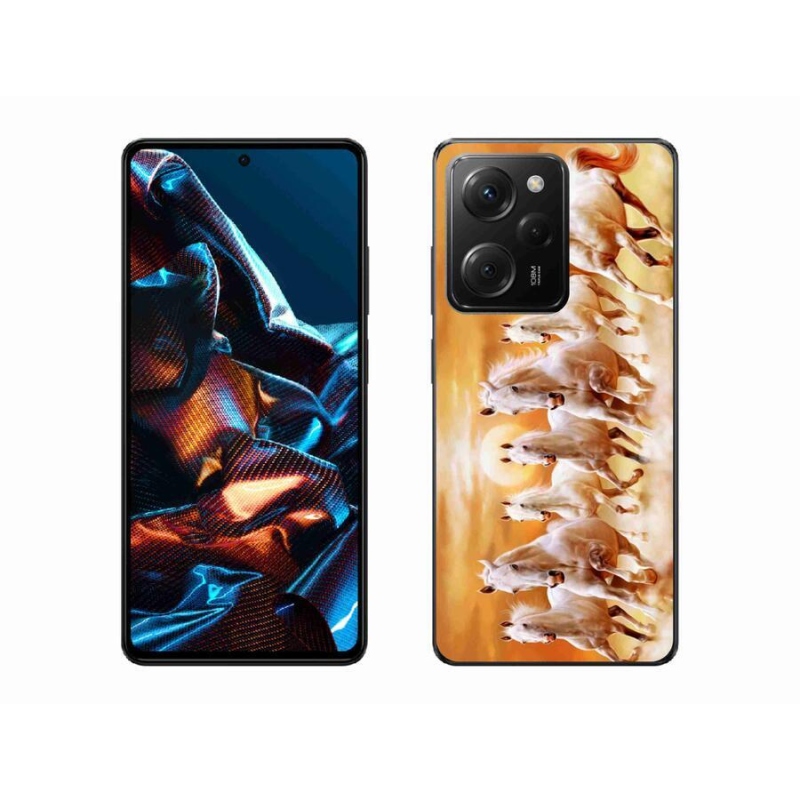 Gelový obal mmCase na mobil Xiaomi Poco X5 Pro 5G - koně 2