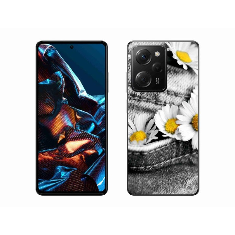 Gelový obal mmCase na mobil Xiaomi Poco X5 Pro 5G - kopretiny