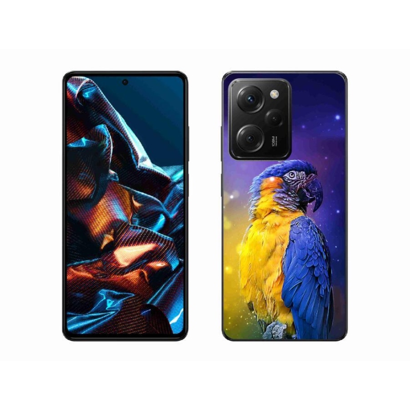 Gelový obal mmCase na mobil Xiaomi Poco X5 Pro 5G - papoušek ara 1