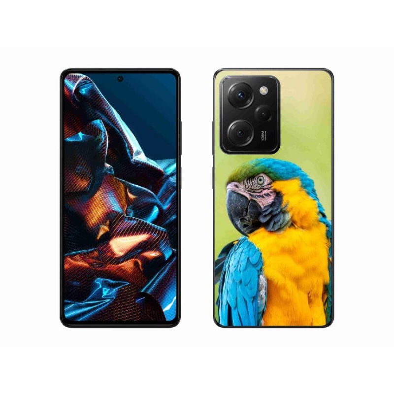 Gelový obal mmCase na mobil Xiaomi Poco X5 Pro 5G - papoušek ara 2
