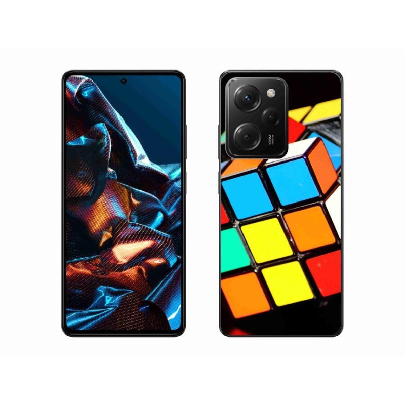Gelový obal mmCase na mobil Xiaomi Poco X5 Pro 5G - rubikova kostka