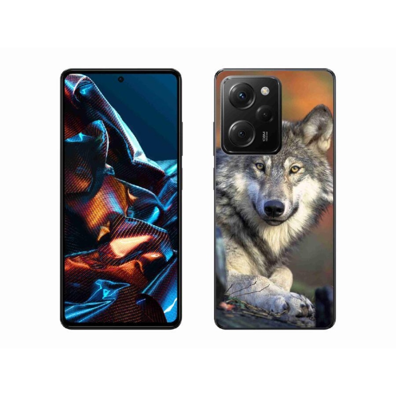 Gelový obal mmCase na mobil Xiaomi Poco X5 Pro 5G - vlk
