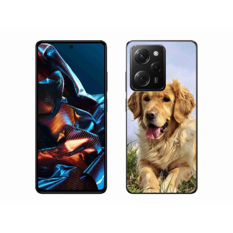 Gelový obal mmCase na mobil Xiaomi Poco X5 Pro 5G - zlatý retrívr