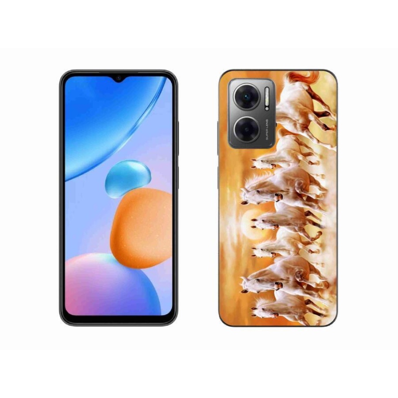 Gelový obal mmCase na mobil Xiaomi Redmi 10 5G - koně 2
