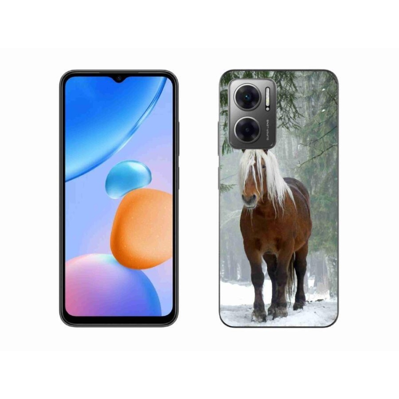 Gelový obal mmCase na mobil Xiaomi Redmi 10 5G - kůň v lese