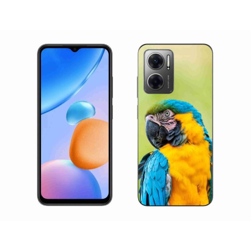 Gelový obal mmCase na mobil Xiaomi Redmi 10 5G - papoušek ara 2