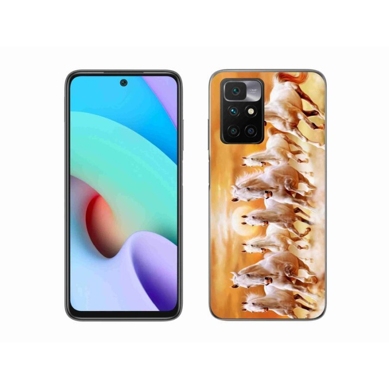 Gelový obal mmCase na mobil Xiaomi Redmi 10/Redmi 10 (2022) - koně 2