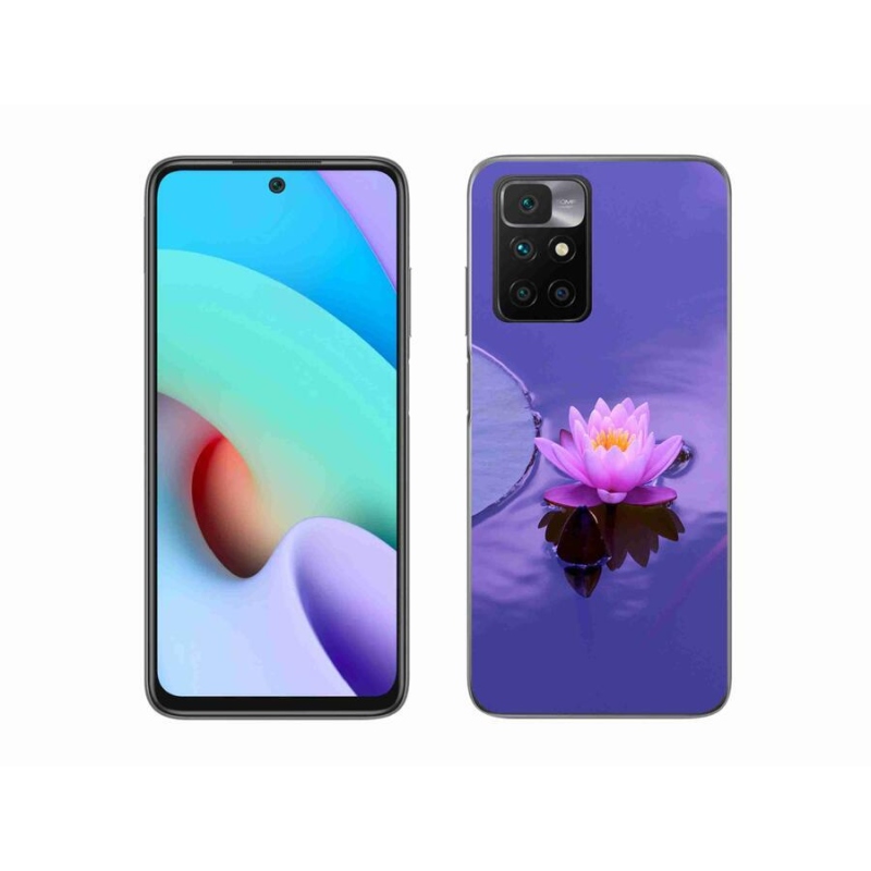 Gelový obal mmCase na mobil Xiaomi Redmi 10/Redmi 10 (2022) - květ na hladině