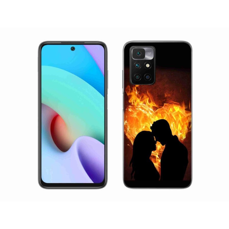 Gelový obal mmCase na mobil Xiaomi Redmi 10/Redmi 10 (2022) - ohnivá láska