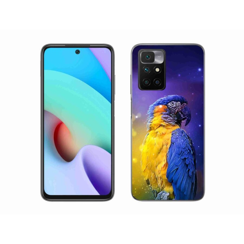 Gelový obal mmCase na mobil Xiaomi Redmi 10/Redmi 10 (2022) - papoušek ara 1