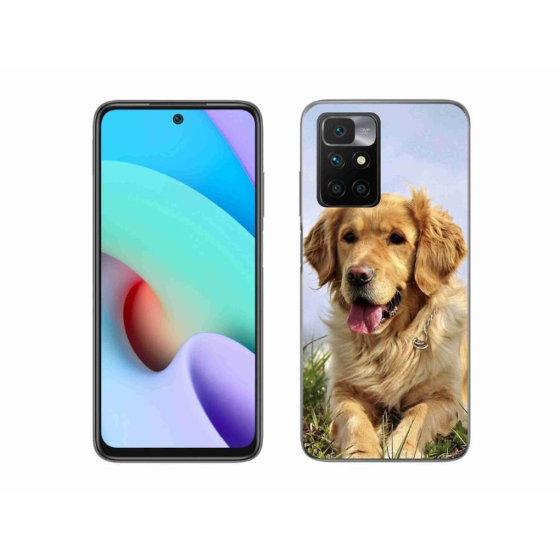Gelový obal mmCase na mobil Xiaomi Redmi 10/Redmi 10 (2022) - zlatý retrívr