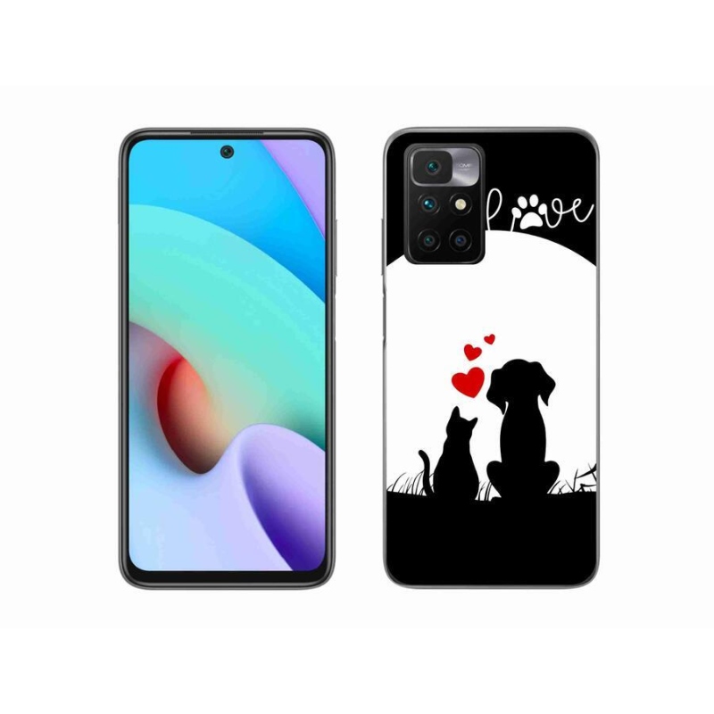 Gelový obal mmCase na mobil Xiaomi Redmi 10/Redmi 10 (2022) - zvířecí láska