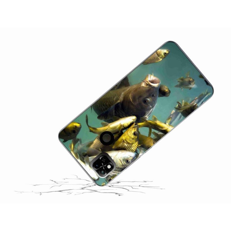 Gelový obal mmCase na mobil Xiaomi Redmi 10A - hejno ryb