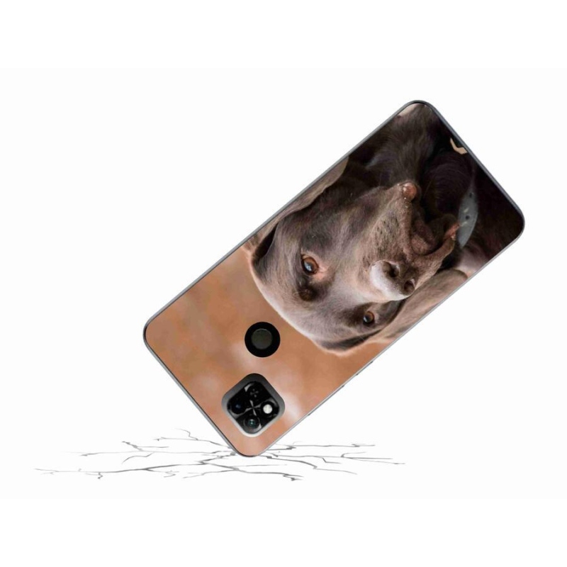 Gelový obal mmCase na mobil Xiaomi Redmi 10A - hnědý labrador