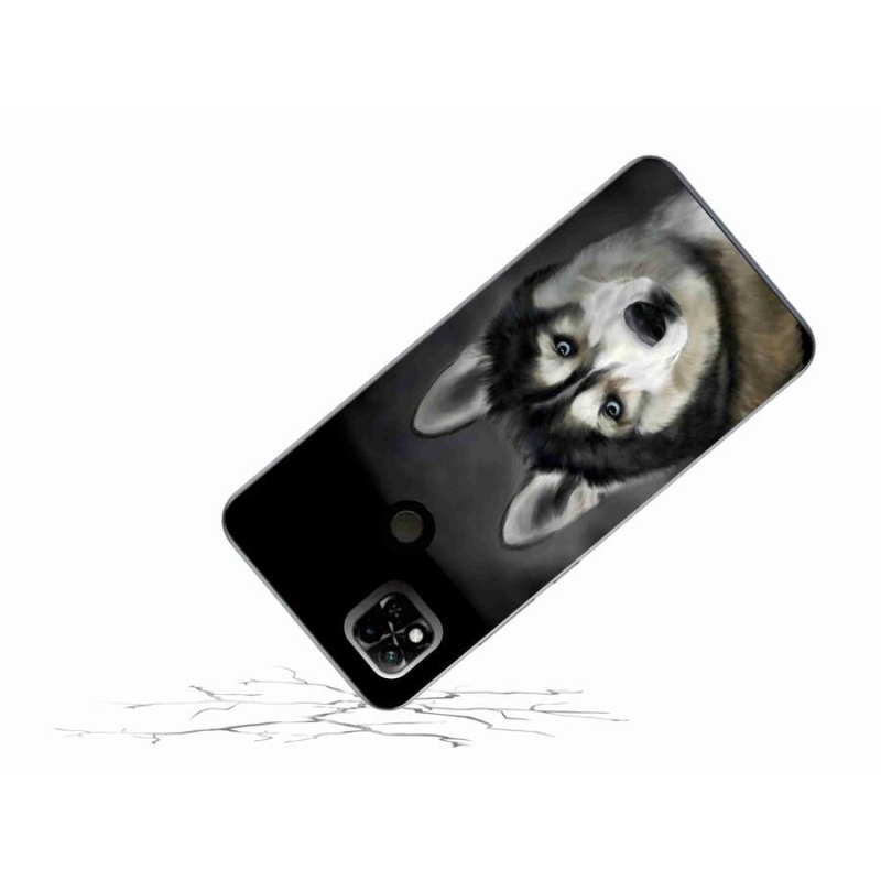Gelový obal mmCase na mobil Xiaomi Redmi 10A - husky