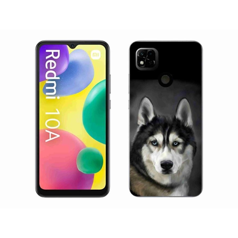 Gelový obal mmCase na mobil Xiaomi Redmi 10A - husky