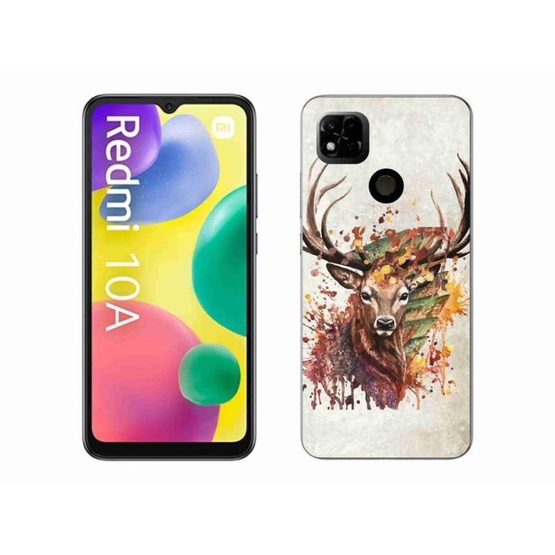 Gelový obal mmCase na mobil Xiaomi Redmi 10A - jelen 1