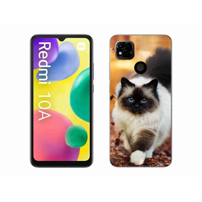 Gelový obal mmCase na mobil Xiaomi Redmi 10A - kočka