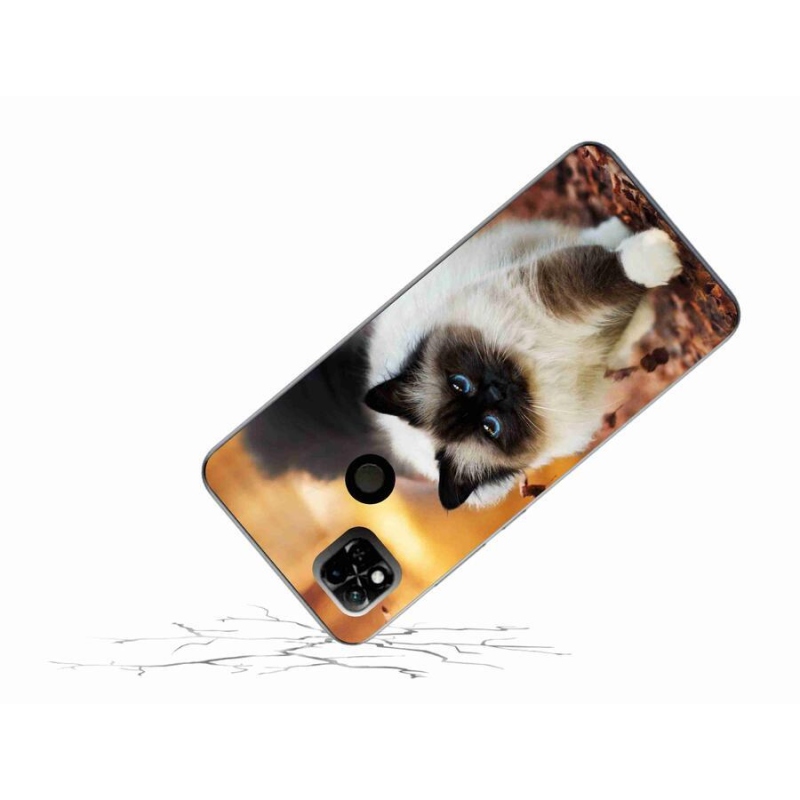 Gelový obal mmCase na mobil Xiaomi Redmi 10A - kočka