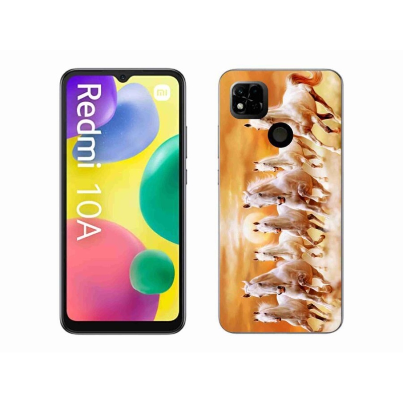 Gelový obal mmCase na mobil Xiaomi Redmi 10A - koně 2