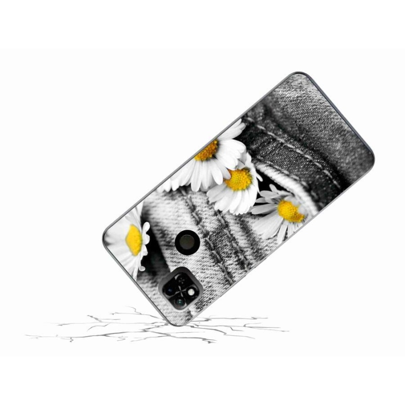 Gelový obal mmCase na mobil Xiaomi Redmi 10A - kopretiny