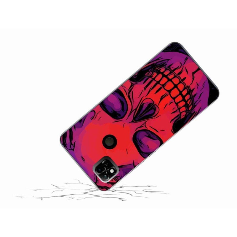 Gelový obal mmCase na mobil Xiaomi Redmi 10A - lebka