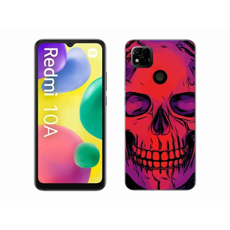 Gelový obal mmCase na mobil Xiaomi Redmi 10A - lebka