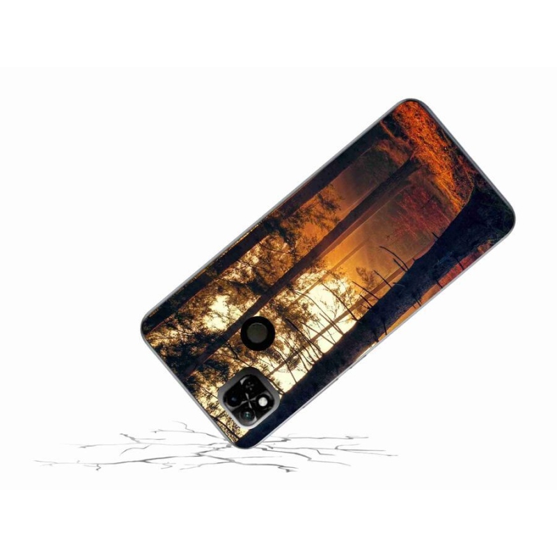 Gelový obal mmCase na mobil Xiaomi Redmi 10A - les