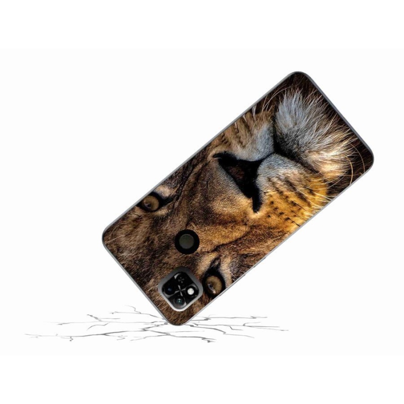 Gelový obal mmCase na mobil Xiaomi Redmi 10A - lev