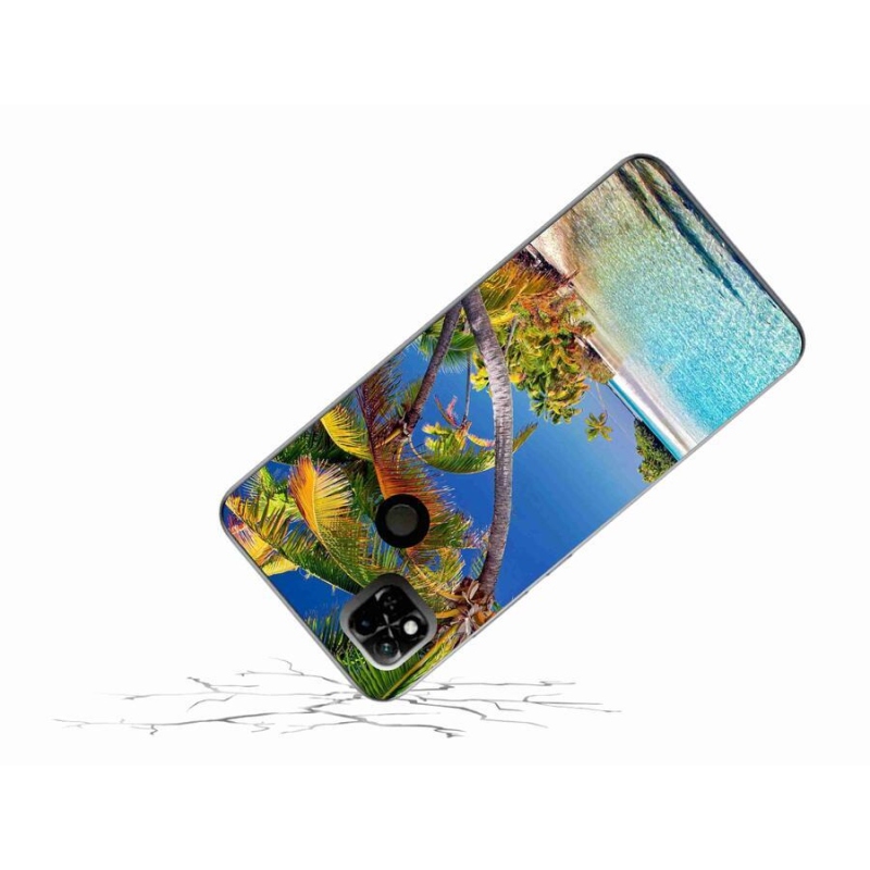 Gelový obal mmCase na mobil Xiaomi Redmi 10A - mořská pláž