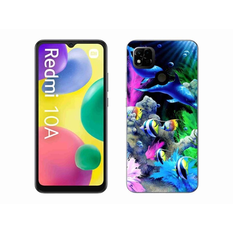 Gelový obal mmCase na mobil Xiaomi Redmi 10A - mořský svět