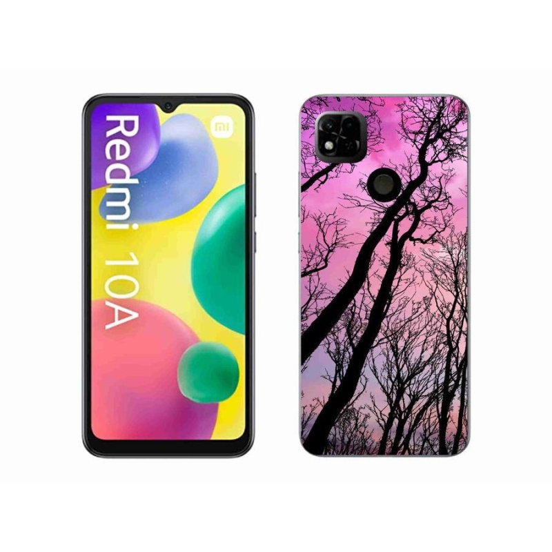 Gelový obal mmCase na mobil Xiaomi Redmi 10A - opadané stromy