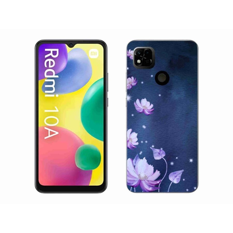 Gelový obal mmCase na mobil Xiaomi Redmi 10A - padající květy