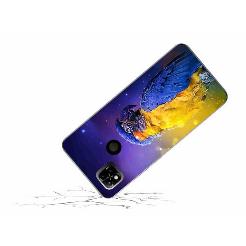 Gelový obal mmCase na mobil Xiaomi Redmi 10A - papoušek ara 1