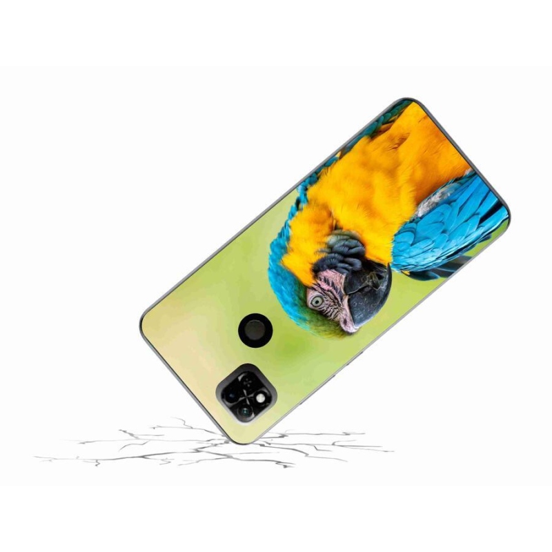 Gelový obal mmCase na mobil Xiaomi Redmi 10A - papoušek ara 2