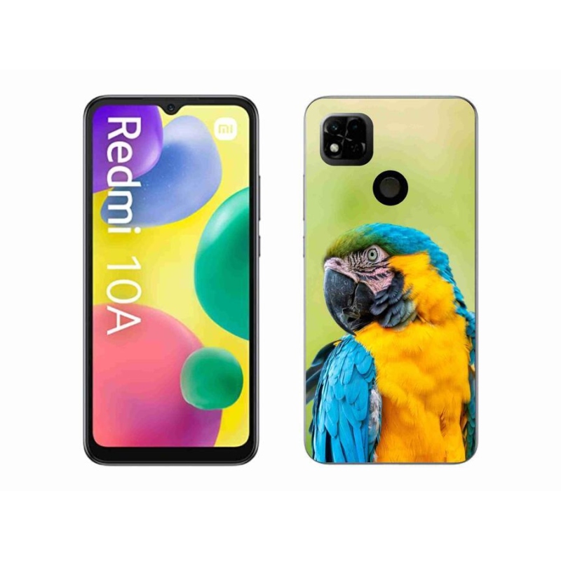 Gelový obal mmCase na mobil Xiaomi Redmi 10A - papoušek ara 2