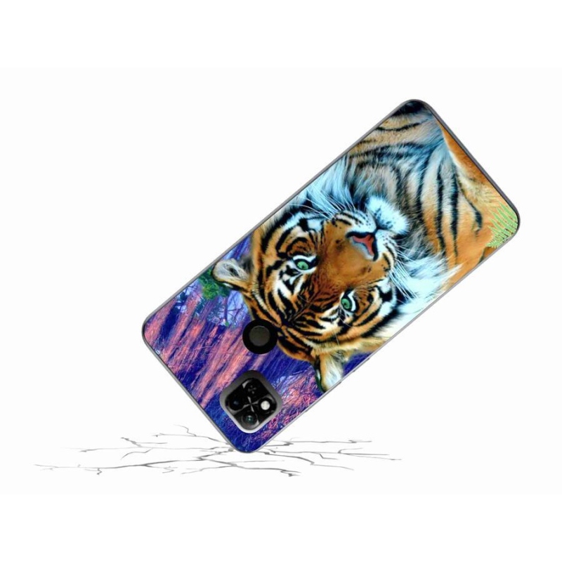 Gelový obal mmCase na mobil Xiaomi Redmi 10A - tygr