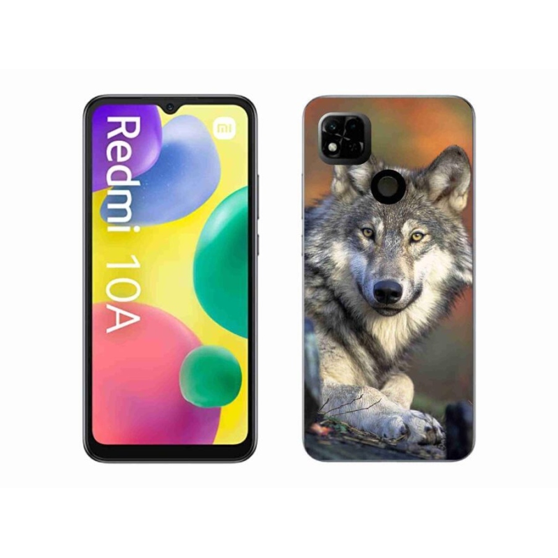 Gelový obal mmCase na mobil Xiaomi Redmi 10A - vlk