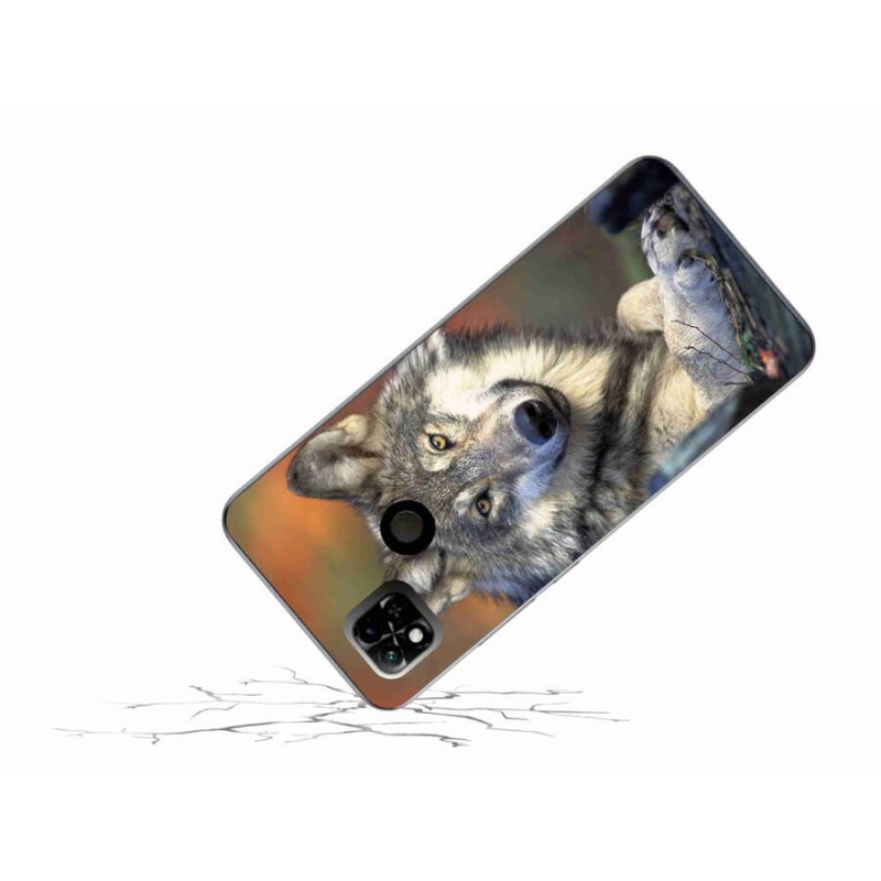 Gelový obal mmCase na mobil Xiaomi Redmi 10A - vlk