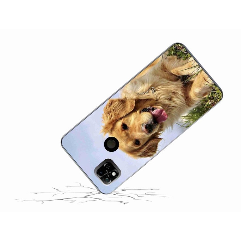 Gelový obal mmCase na mobil Xiaomi Redmi 10A - zlatý retrívr