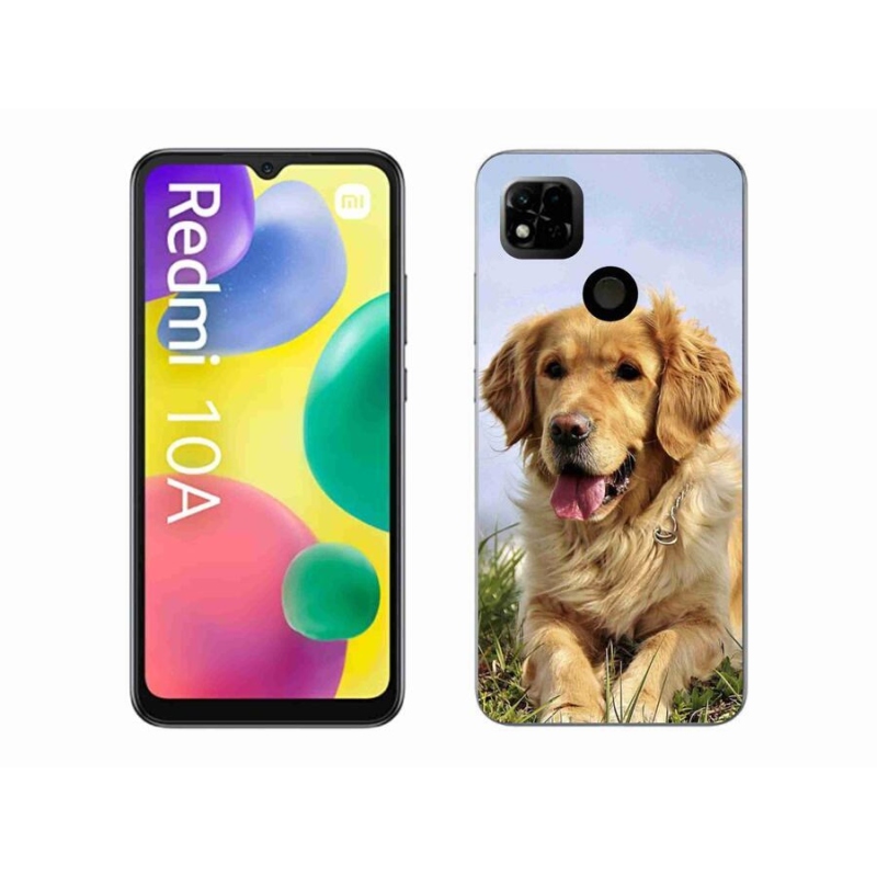 Gelový obal mmCase na mobil Xiaomi Redmi 10A - zlatý retrívr