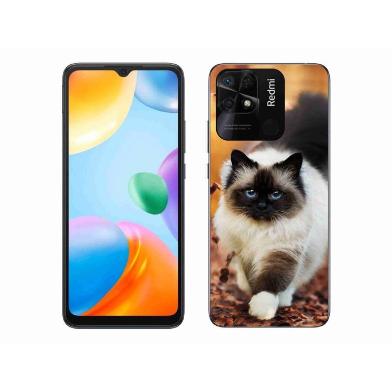 Gelový obal mmCase na mobil Xiaomi Redmi 10C - kočka