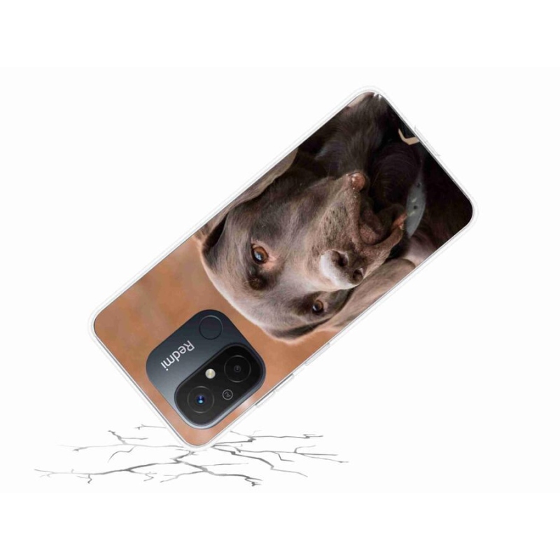 Gelový obal mmCase na mobil Xiaomi Redmi 12C - hnědý labrador