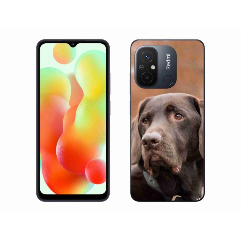 Gelový obal mmCase na mobil Xiaomi Redmi 12C - hnědý labrador