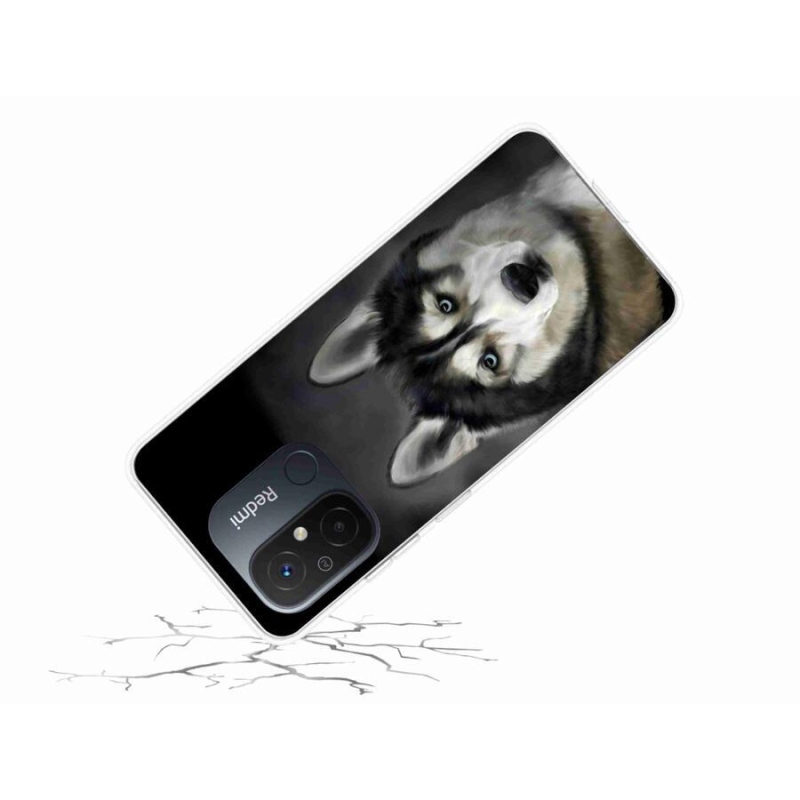 Gelový obal mmCase na mobil Xiaomi Redmi 12C - husky