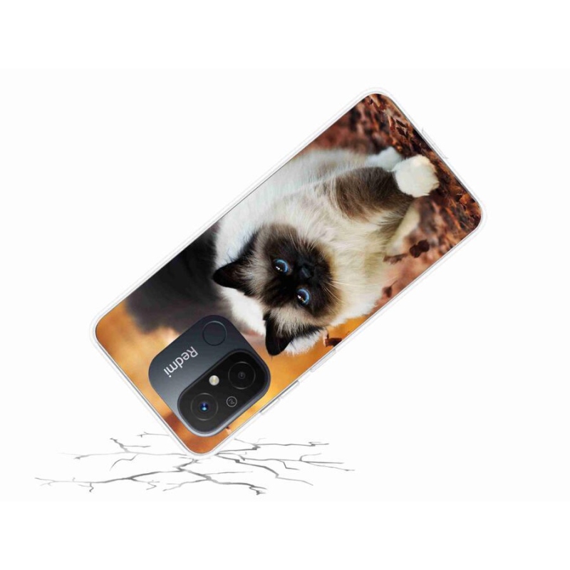 Gelový obal mmCase na mobil Xiaomi Redmi 12C - kočka