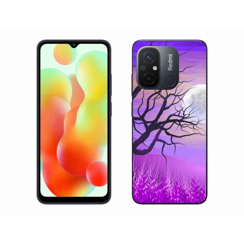 Gelový obal mmCase na mobil Xiaomi Redmi 12C - kreslený opadaný strom