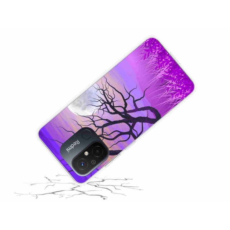 Gelový obal mmCase na mobil Xiaomi Redmi 12C - kreslený opadaný strom