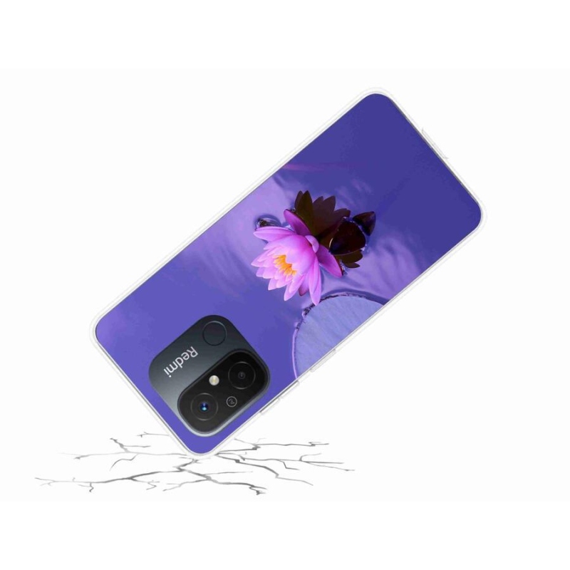 Gelový obal mmCase na mobil Xiaomi Redmi 12C - květ na hladině